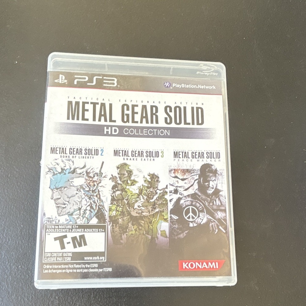 Konami Metal Gear Solid HD Collection Sony PlayStation 3 PS3 T Tactical
